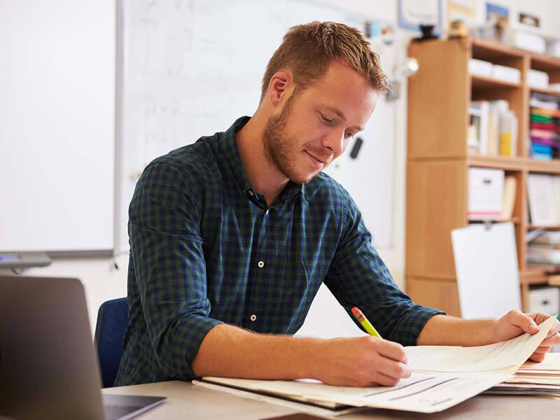 Homepage male PSHE teacher